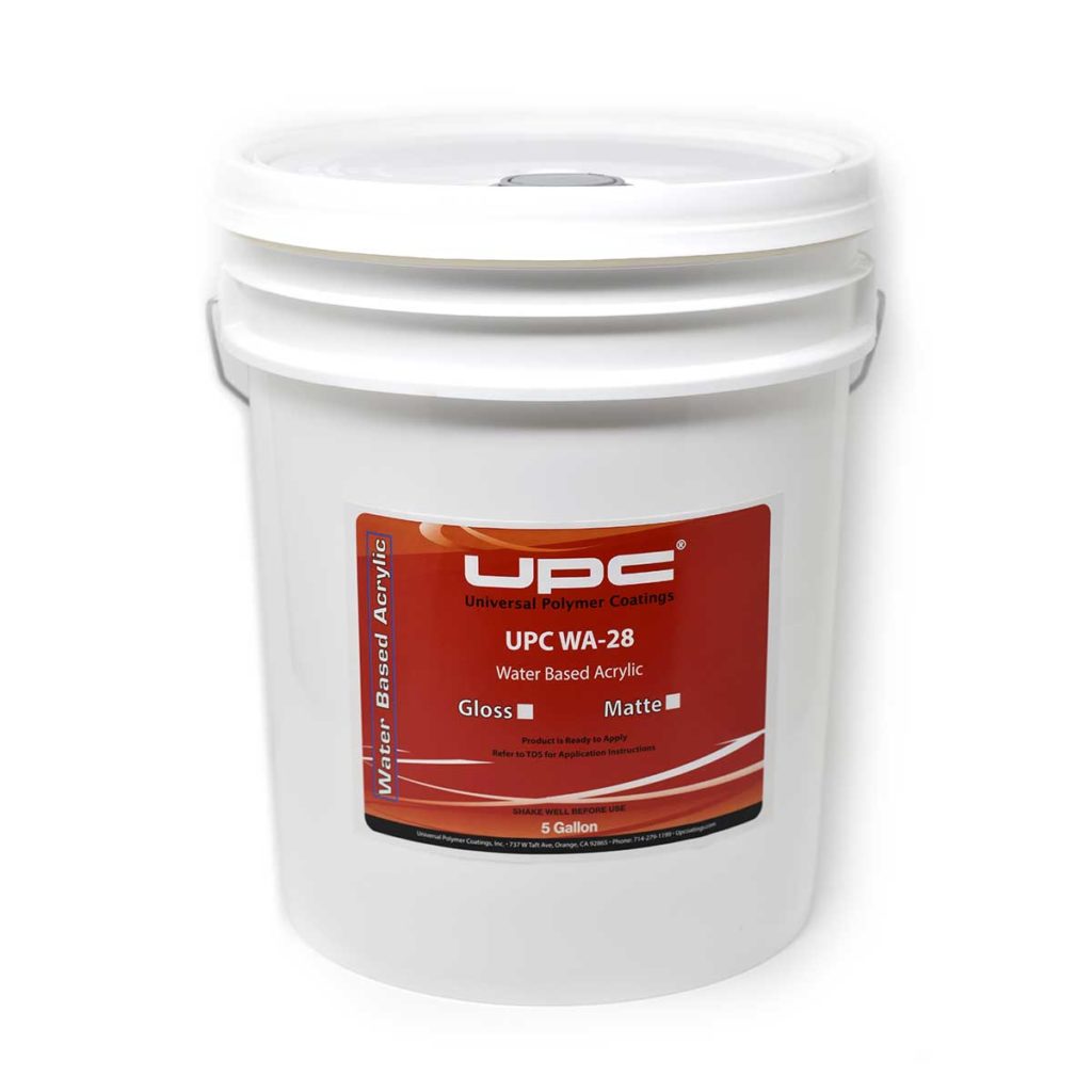 UPC WA-28 Water Based Acrylic Matte - Universal Polymer Coatings